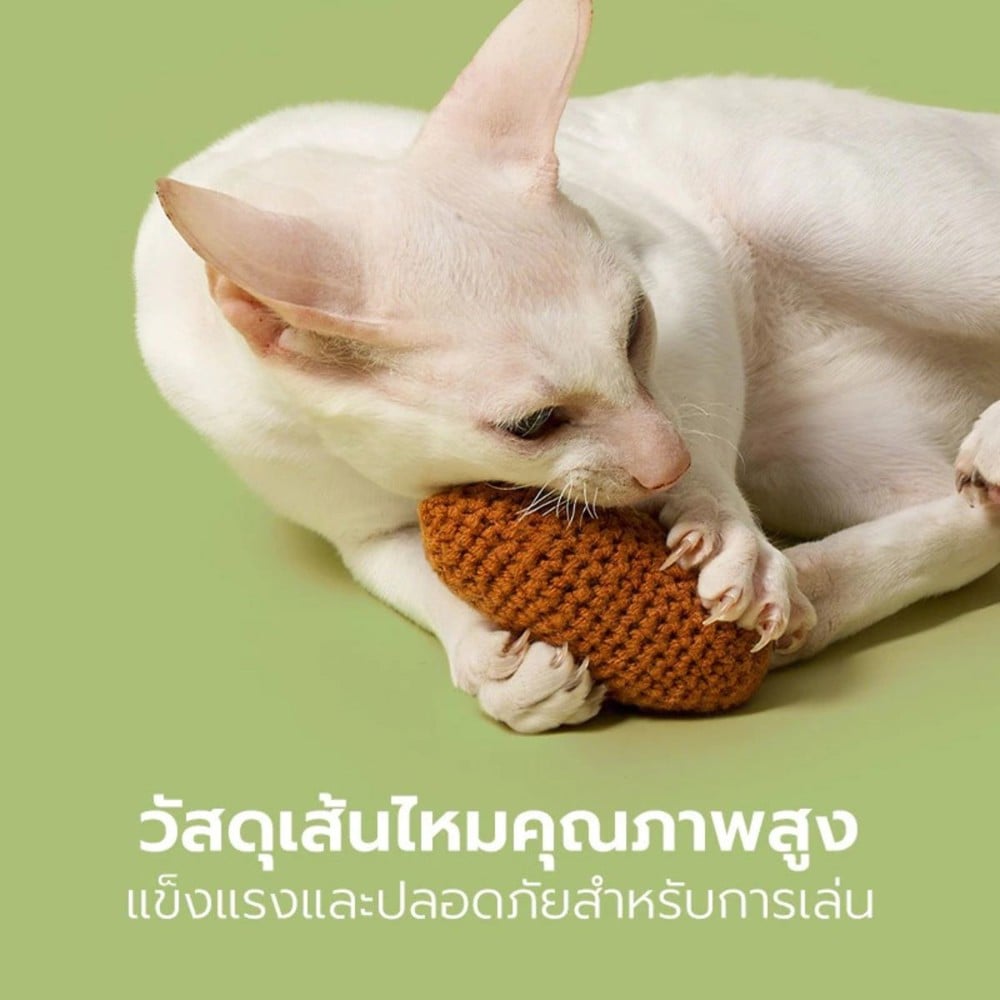 ของเล่นแมว TIANYUAN PET STZ0432 ลูกแพร์สีเขียว