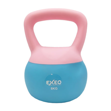 เคตเทิลเบล PVC แบบนิ่ม EXEO GM2112 8 กก. สีชมพู/ฟ้าอ่อน_0