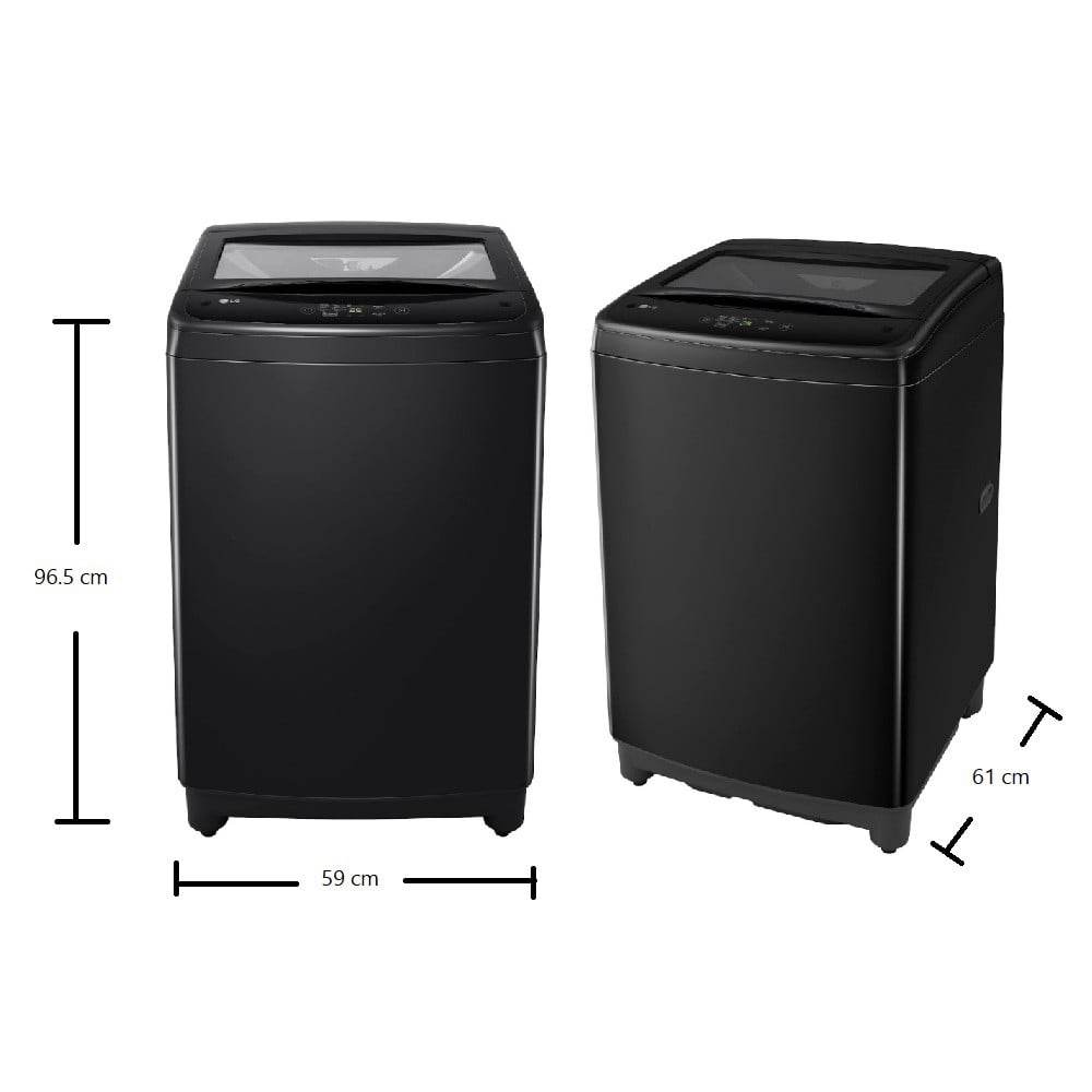 เครื่องซักผ้าฝาบน LG T2314NBTO 14 กก. 700 RPM สีดำ