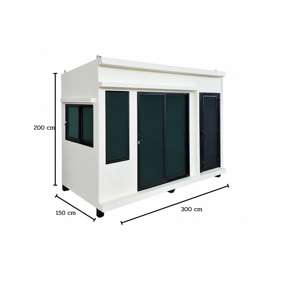 บ้านหมา บ้านแมว T.C. DOGHOUSE 4 โมเดิร์นสไตล์ 300x150x200 ซม.