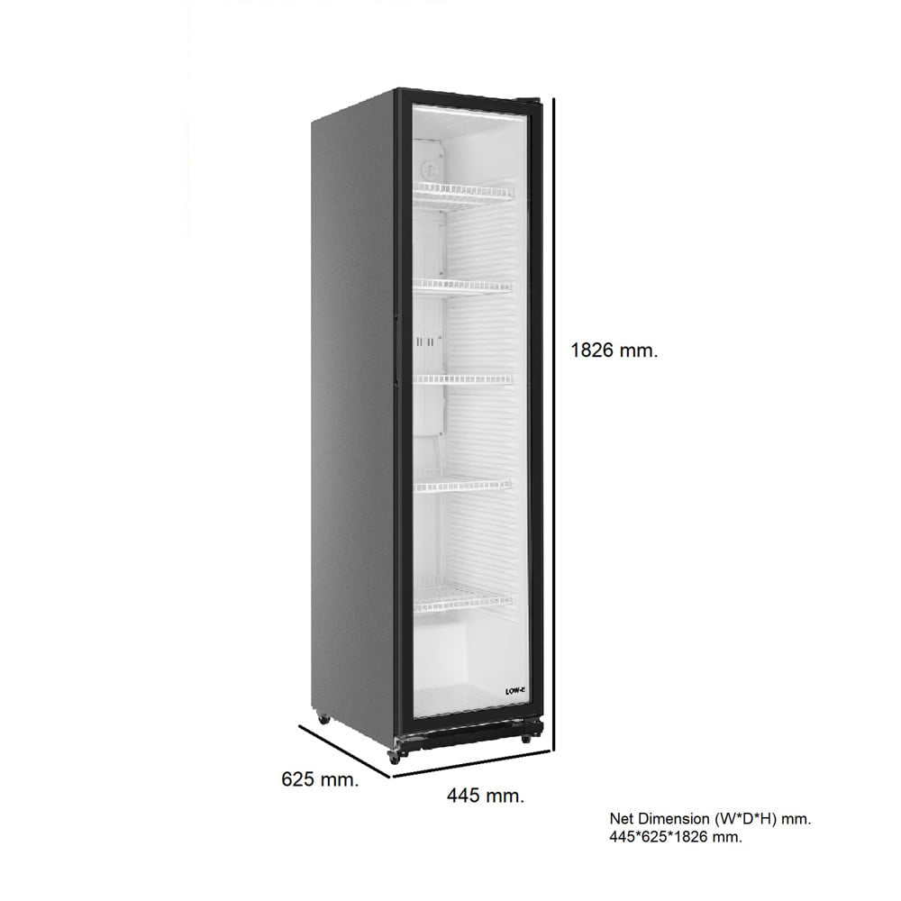 ตู้เครื่องดื่ม 1 ประตู HAIER SC-287FB 9.8 คิว สีดำ