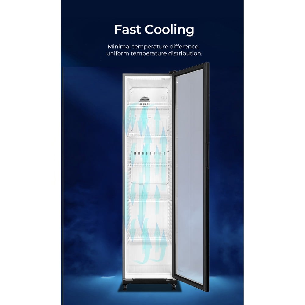 ตู้เครื่องดื่ม 1 ประตู HAIER SC-287FB 9.8 คิว สีดำ
