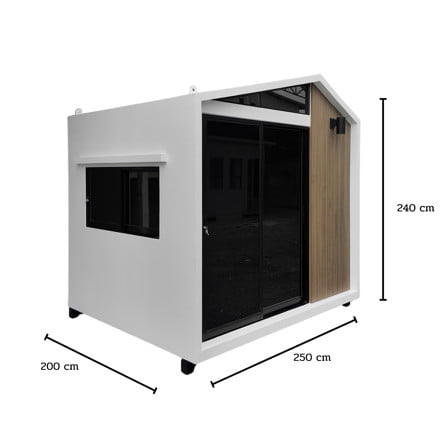 บ้านหมา บ้านแมว T.C. DOGHOUSE 11 นอร์ดิกสไตล์ 250x200x240 ซม._3