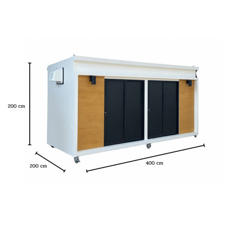 บ้านหมา บ้านแมว T.C. DOGHOUSE 19 คลาสสิคสไตล์ 400x200x200 ซม._3