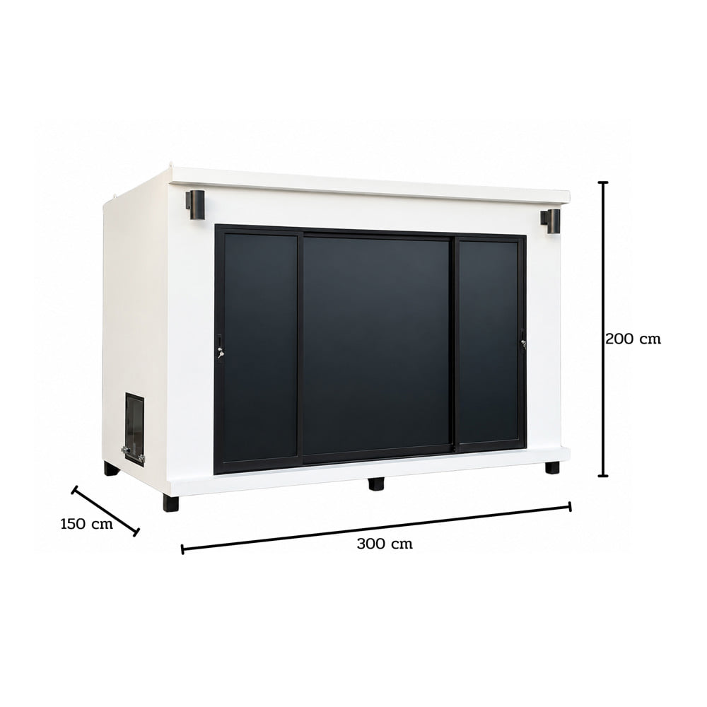บ้านหมา บ้านแมว T.C. DOGHOUSE 3 โมเดิร์นสไตล์ 300x150x200 ซม.