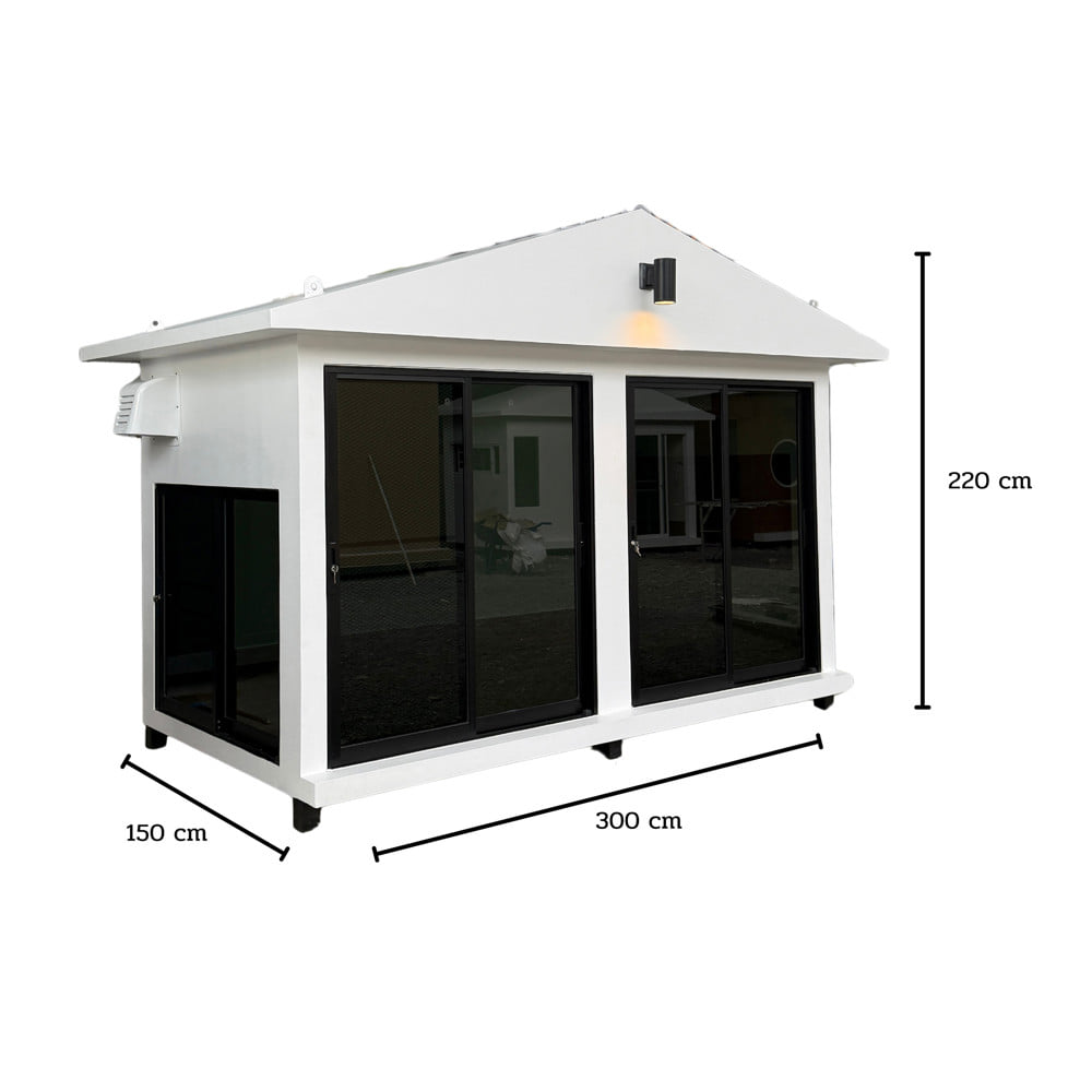 บ้านหมา บ้านแมว T.C. DOGHOUSE 45 นอร์ดิกสไตล์ 300x150x220 ซม.