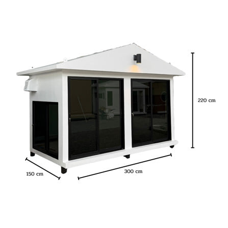 บ้านหมา บ้านแมว T.C. DOGHOUSE 45 นอร์ดิกสไตล์ 300x150x220 ซม._3
