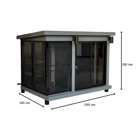 บ้านหมา บ้านแมว T.C. DOGHOUSE 18 คลาสสิคสไตล์ 200x130x150 ซม._3