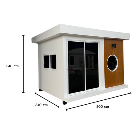 บ้านหมา บ้านแมว T.C. DOGHOUSE 51 โมเดิร์นสไตล์ 300x240x240 ซม._3
