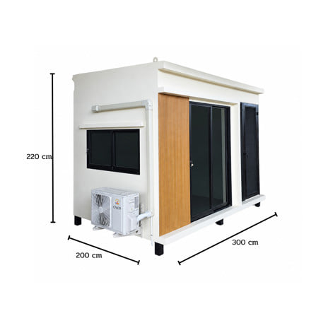 บ้านหมา บ้านแมว T.C. DOGHOUSE 50 โมเดิร์นสไตล์ 300x200x220 ซม._3