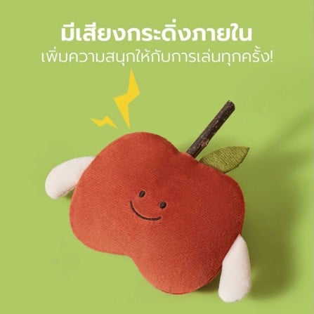 ของเล่นแมว TIANYUAN PET STZ0430 ลูกแพร์สีเหลือง_2