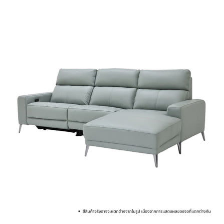 RECLINER 3 ที่นั่ง SOFA SOLUTIONS MERIDIAN 19252579 สีเทาอมฟ้า_0