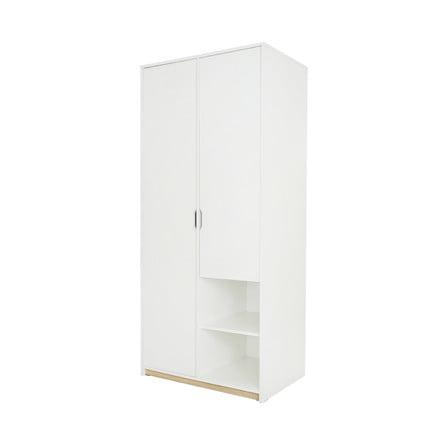 ตู้เสื้อผ้า 2 บานเปิด KONCEPT WHITIE 19206433 90 ซม. สีขาว/ลิน_0