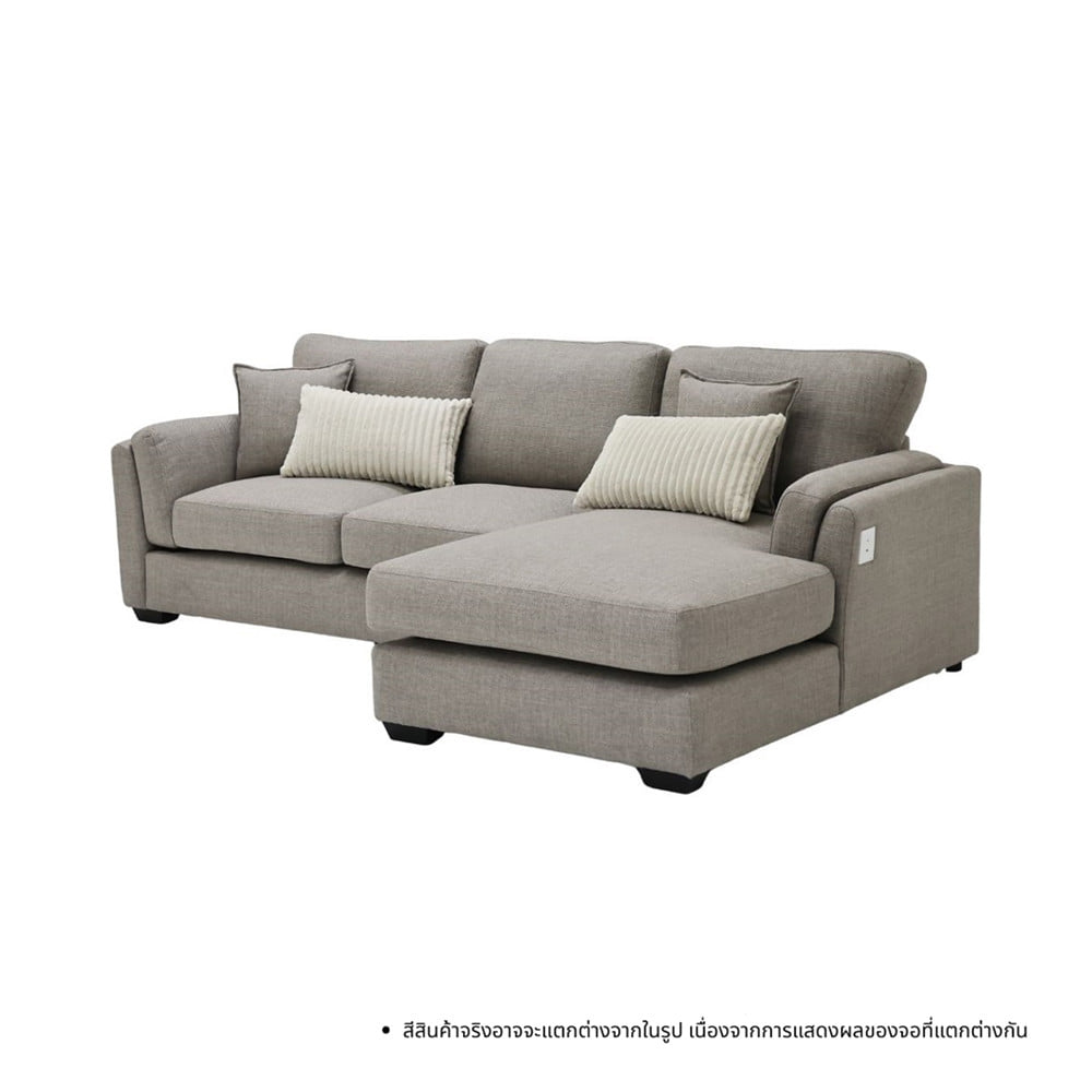 โซฟาเข้ามุมขวา SOFA SOLUTIONS TAIKI 19252755 สีน้ำตาลอ่อน