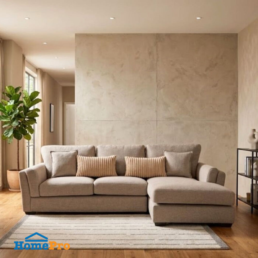 โซฟาเข้ามุมขวา SOFA SOLUTIONS TAIKI 19252755 สีน้ำตาลอ่อน