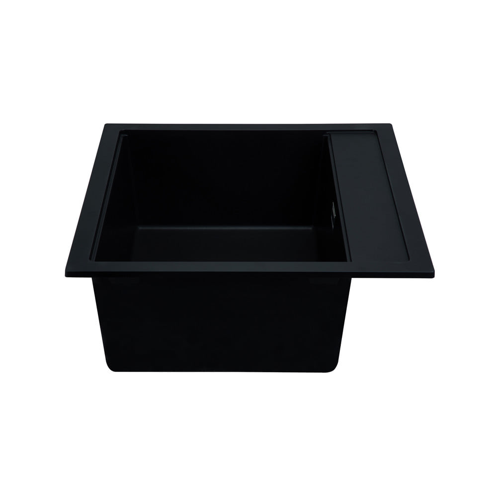 ซิงค์ฝัง 1 หลุม+ก๊อกซิงค์ HAFELE STONEQ 495.07.906 สีดำ
