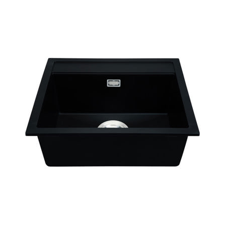 ซิงค์ฝัง 1 หลุม+ก๊อกซิงค์ HAFELE STONEQ 495.07.906 สีดำ_2