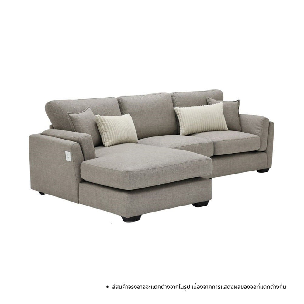 โซฟาเข้ามุมซ้าย SOFA SOLUTIONS TAIKI 19252754 สีน้ำตาลอ่อน