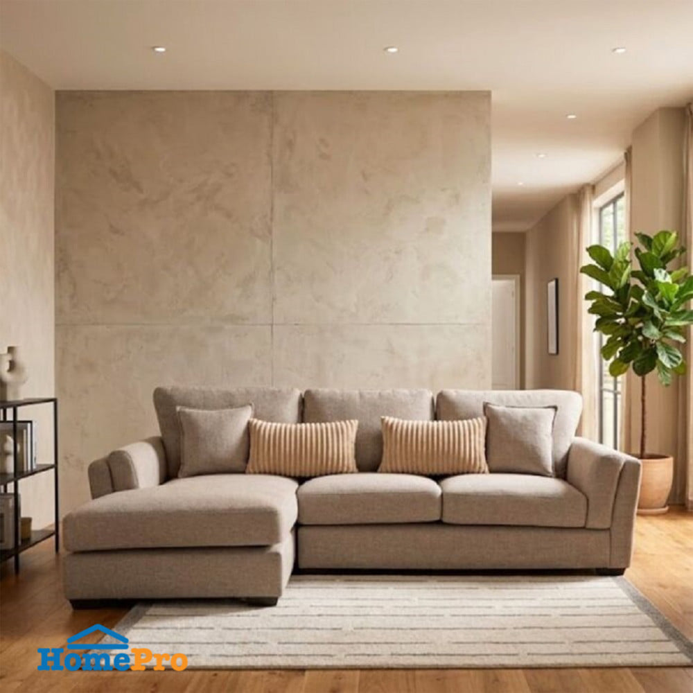 โซฟาเข้ามุมซ้าย SOFA SOLUTIONS TAIKI 19252754 สีน้ำตาลอ่อน