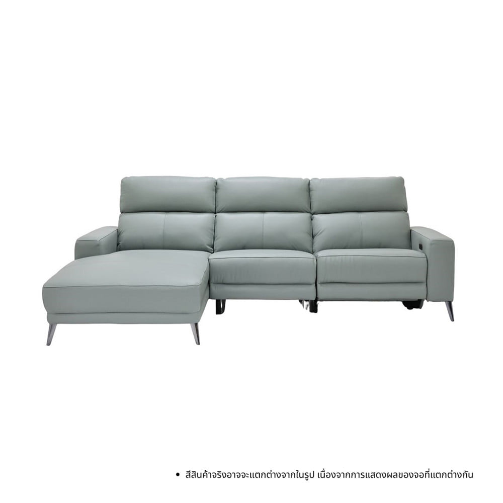 RECLINER 3 ที่นั่ง SOFA SOLUTIONS MERIDIAN 19252580 สีเทาอมฟ้า