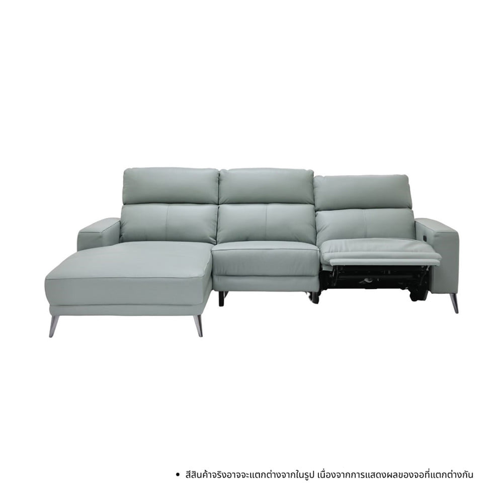 RECLINER 3 ที่นั่ง SOFA SOLUTIONS MERIDIAN 19252580 สีเทาอมฟ้า