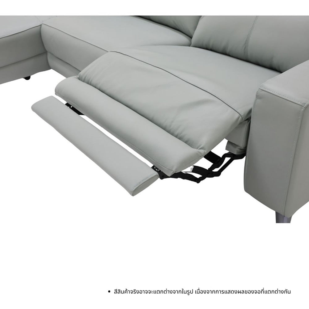 RECLINER 3 ที่นั่ง SOFA SOLUTIONS MERIDIAN 19252580 สีเทาอมฟ้า