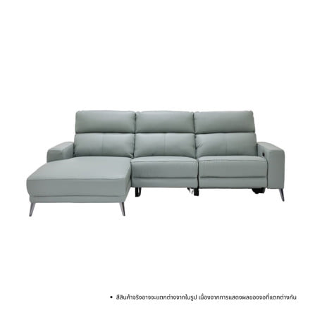 RECLINER 3 ที่นั่ง SOFA SOLUTIONS MERIDIAN 19252580 สีเทาอมฟ้า_1