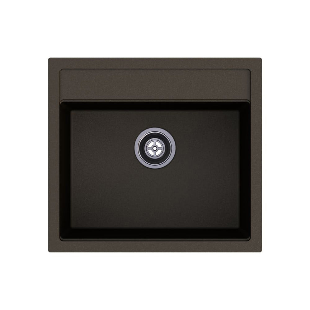 ซิงค์ฝัง 1 หลุม+ก๊อกซิงค์ HAFELE STONEQ 495.07.901 สีถ่าน