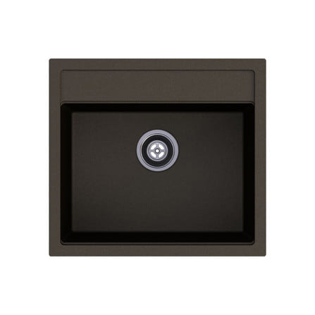 ซิงค์ฝัง 1 หลุม+ก๊อกซิงค์ HAFELE STONEQ 495.07.901 สีถ่าน_1