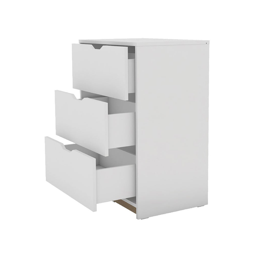 ตู้เตี้ย 3 ลิ้นชัก KONCEPT WHITIE 19206432 60 ซม. สี WHITE