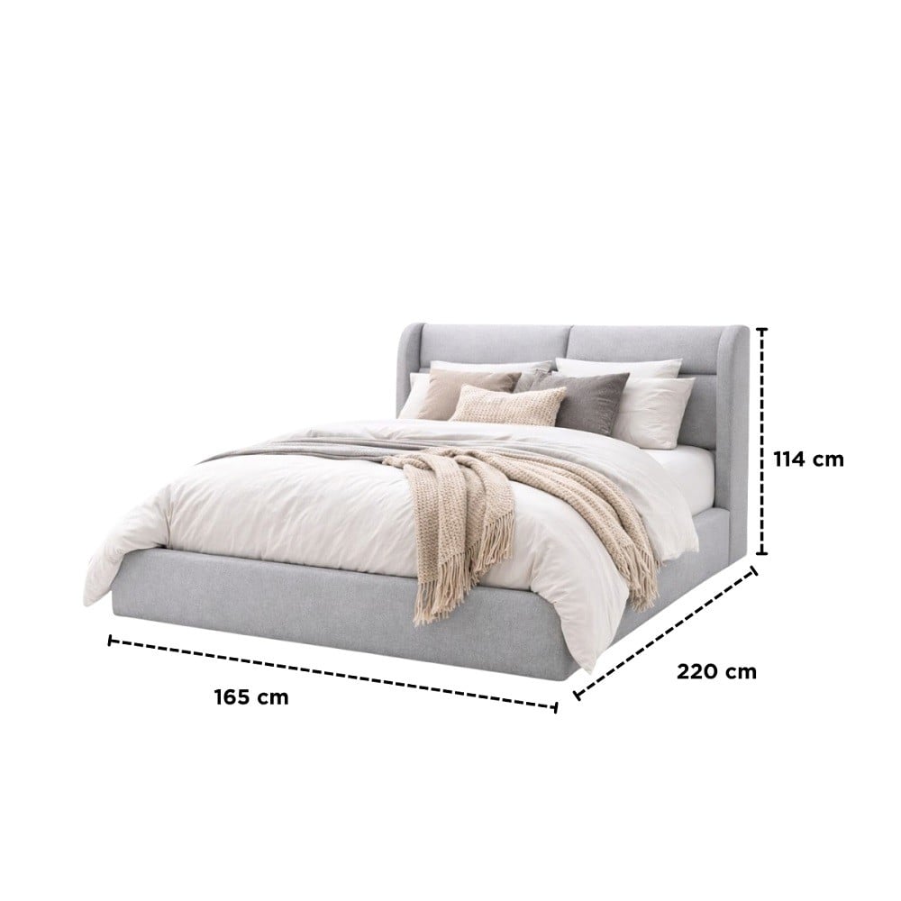 เตียง 5 ฟุต KONCEPT GREI 19252198 สีเทา