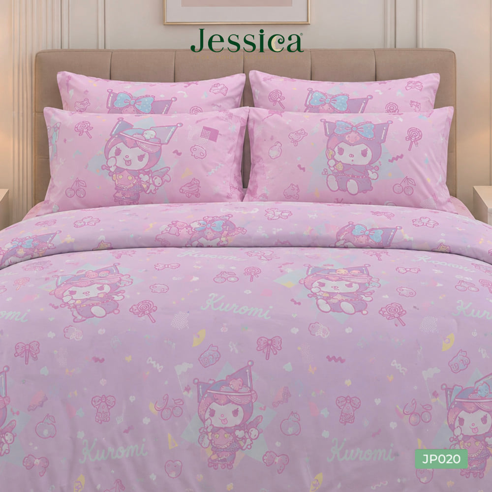 ชุดผ้าปูที่นอน 6 ฟุต (ชุด 5 ชิ้น) JESSICA KUROMI 21073-JP020