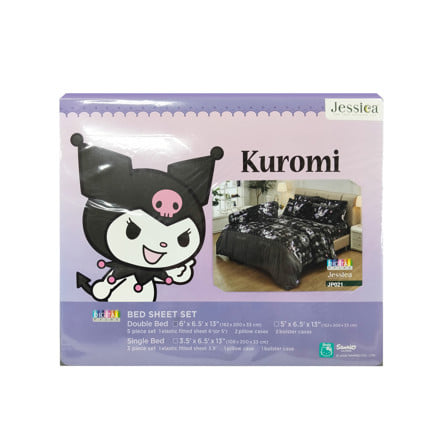 ชุดผ้าปูที่นอน 3.5 ฟุต (ชุด 3 ชิ้น) JESSICA KUROMI 21075-JP021_1