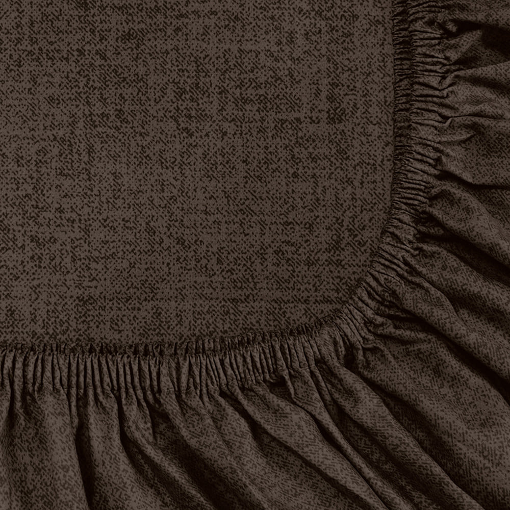 ชุดผ้าปูที่นอน 6 ฟุต (ชุด 5 ชิ้น) PICASSO CLASSIC สี DARK BROWN
