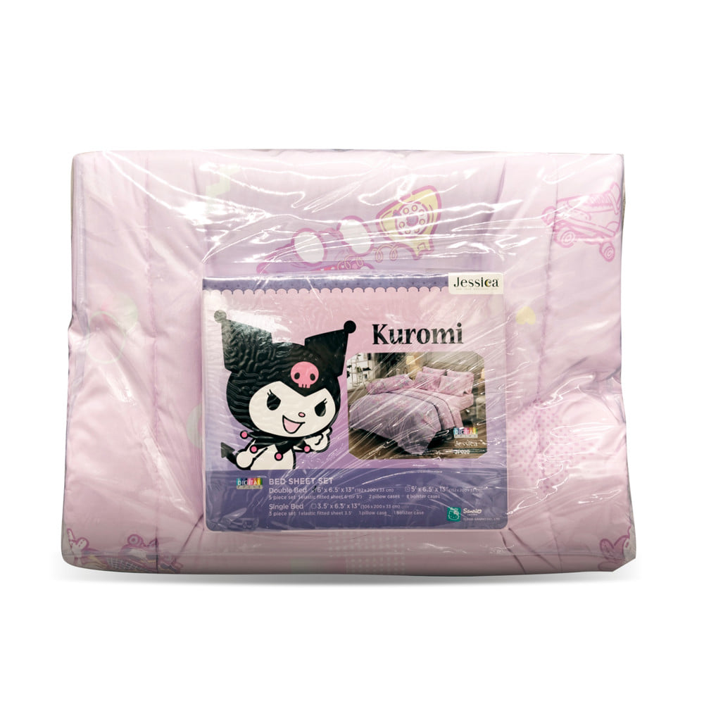 ชุดผ้าปูที่นอน 6 ฟุต (ชุด 6 ชิ้น) JESSICA KUROMI 22065-JP020