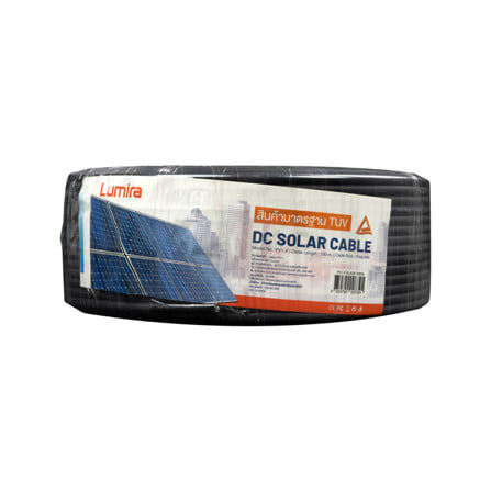 สายไฟโซลาร์เซลล์ LUMIRA LPV1F-6-100-B 1x6 ตร.มม 100 เมตร สีดำ_1