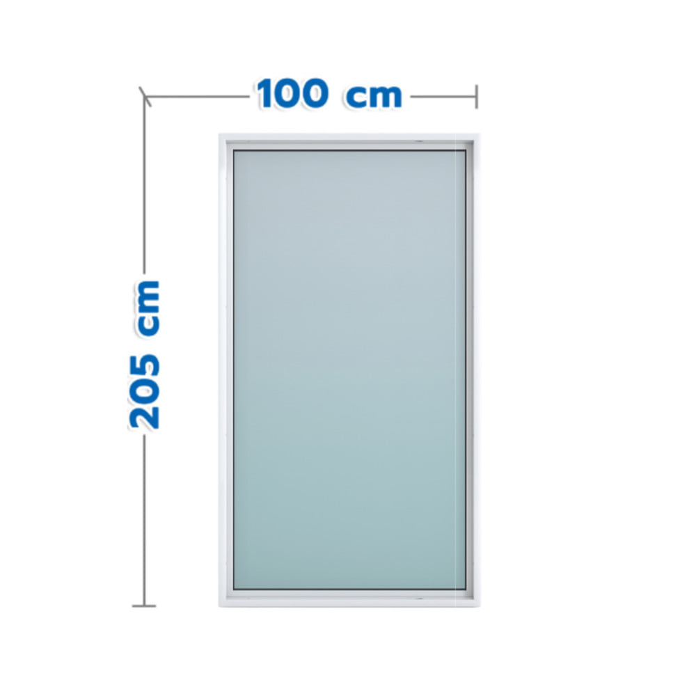 ผนังช่องแสง UPVC HOFFEN 100x205 ซม. สีขาว