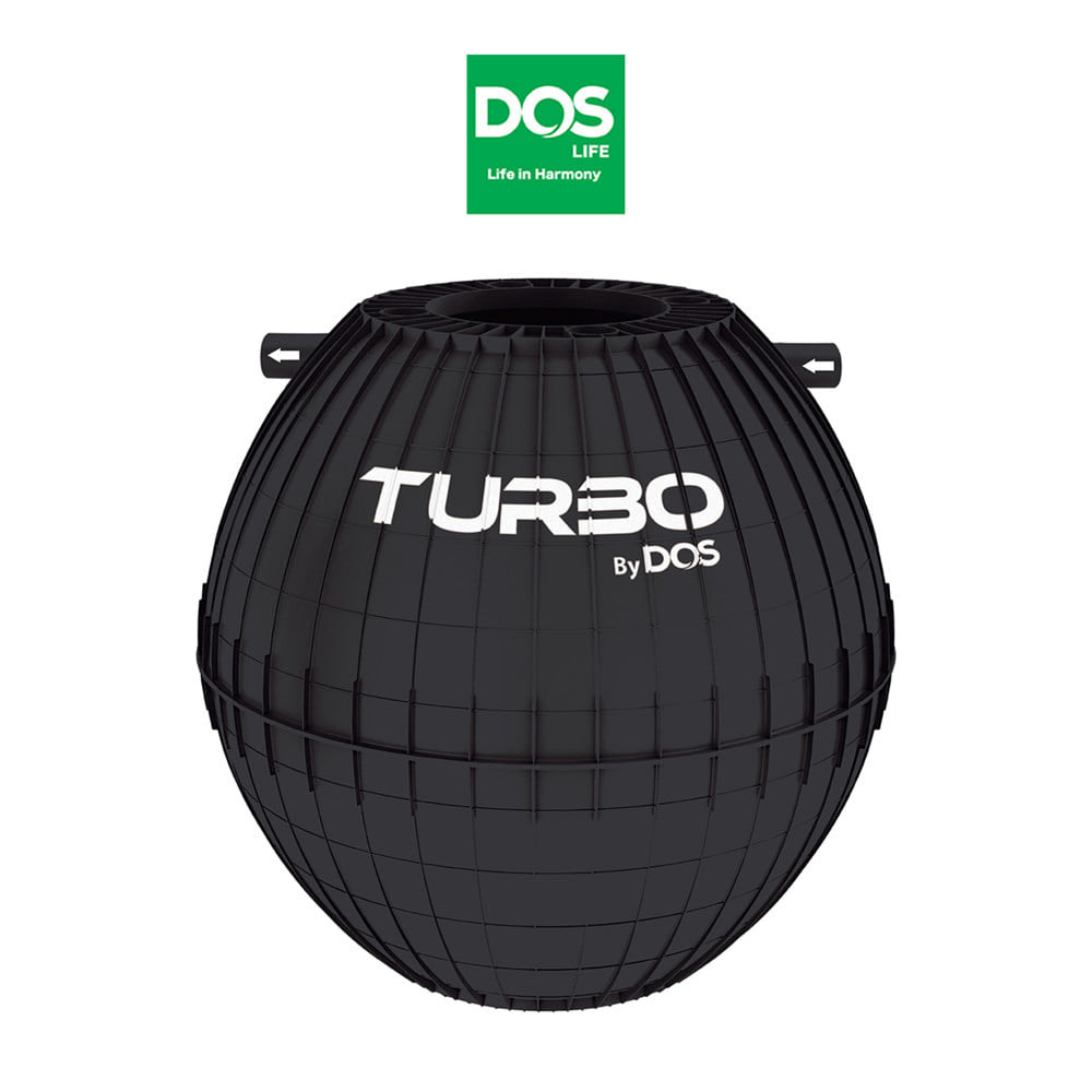 ถังบำบัดน้ำเสีย DOS TURB0 1000 ลิตร สีดำ