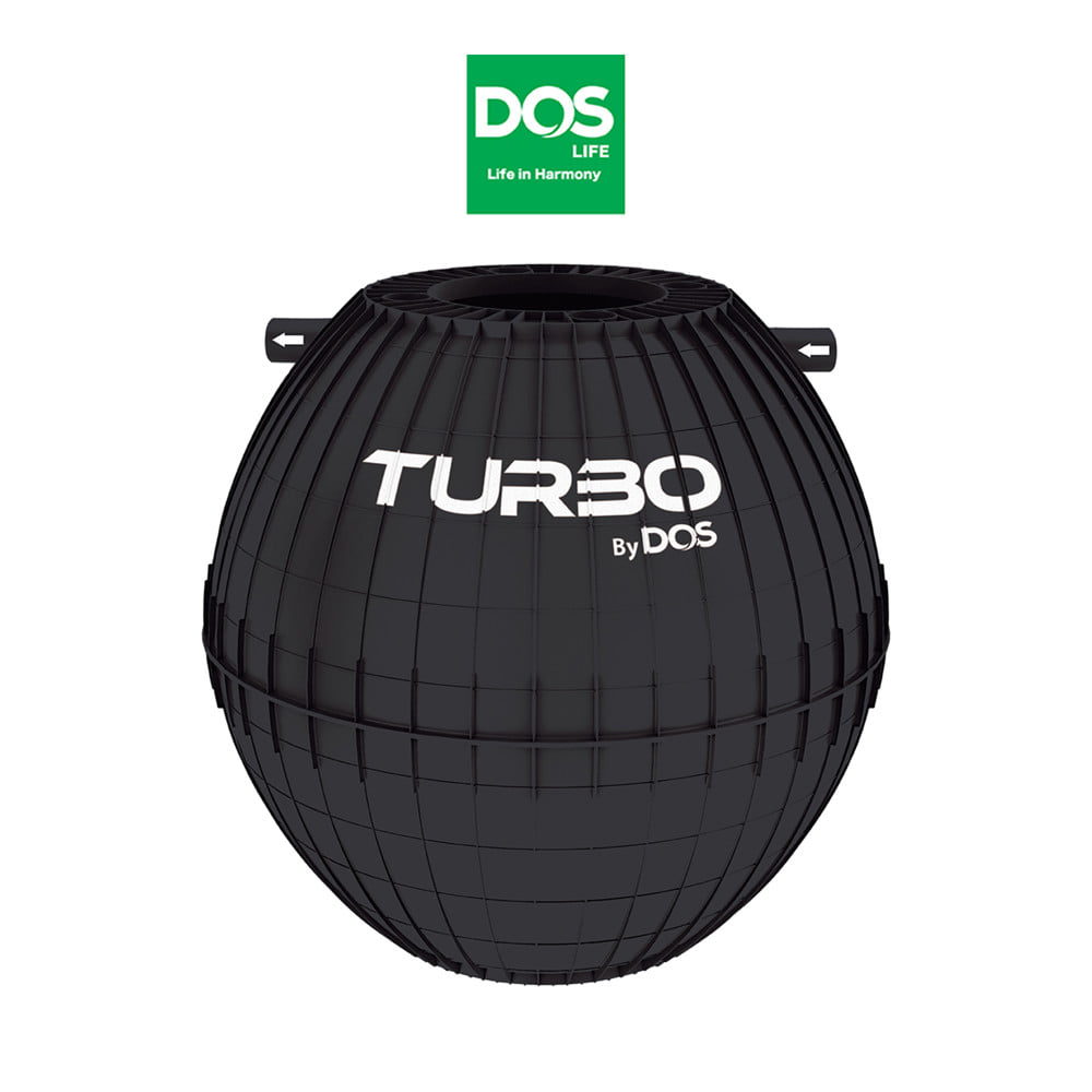 ถังบำบัดน้ำเสีย DOS TURBO 800 ลิตร สีดำ