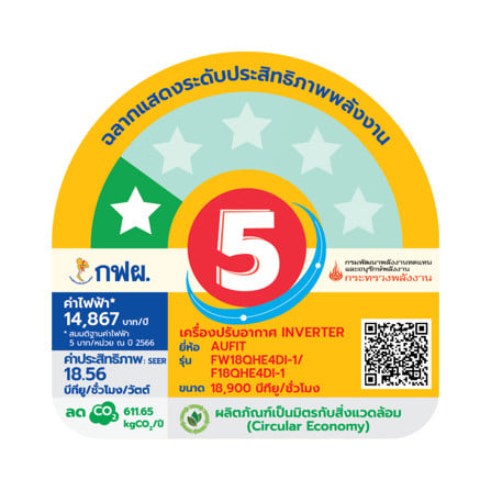 แอร์ผนัง AUFIT FW18QHE4DI-1 18900 บีทียู อินเวอร์เตอร์_3
