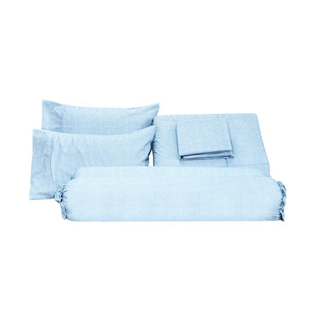 ชุดผ้าปูที่นอน 5 ฟุต (ชุด 6 ชิ้น) PICASSO CLASSIC สี BLUE_1
