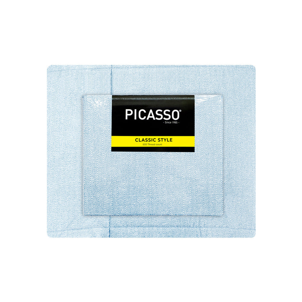 ชุดผ้าปูที่นอน 3.5 ฟุต (ชุด 4 ชิ้น) PICASSO CLASSIC สี BLUE