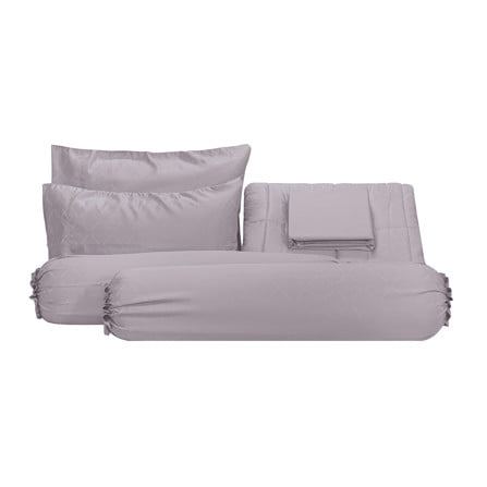 ชุดผ้าปูที่นอน 6 ฟุต (ชุด 6 ชิ้น) PICASSO TENCEL สี DARK GREY_1