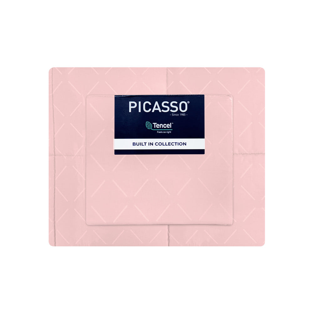 ชุดผ้าปูที่นอน 6 ฟุต (ชุด 6 ชิ้น) PICASSO TENCEL สี PINK