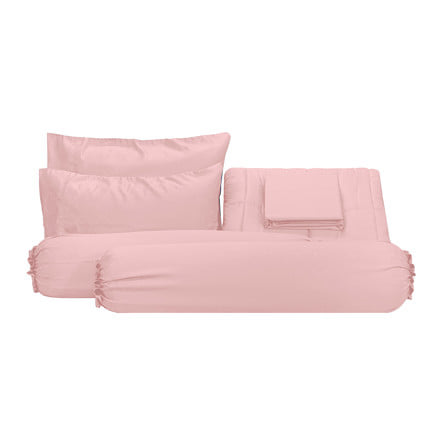 ชุดผ้าปูที่นอน 6 ฟุต (ชุด 6 ชิ้น) PICASSO TENCEL สี PINK_1