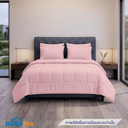 ชุดผ้าปูที่นอน 6 ฟุต (ชุด 6 ชิ้น) PICASSO TENCEL สี PINK_0