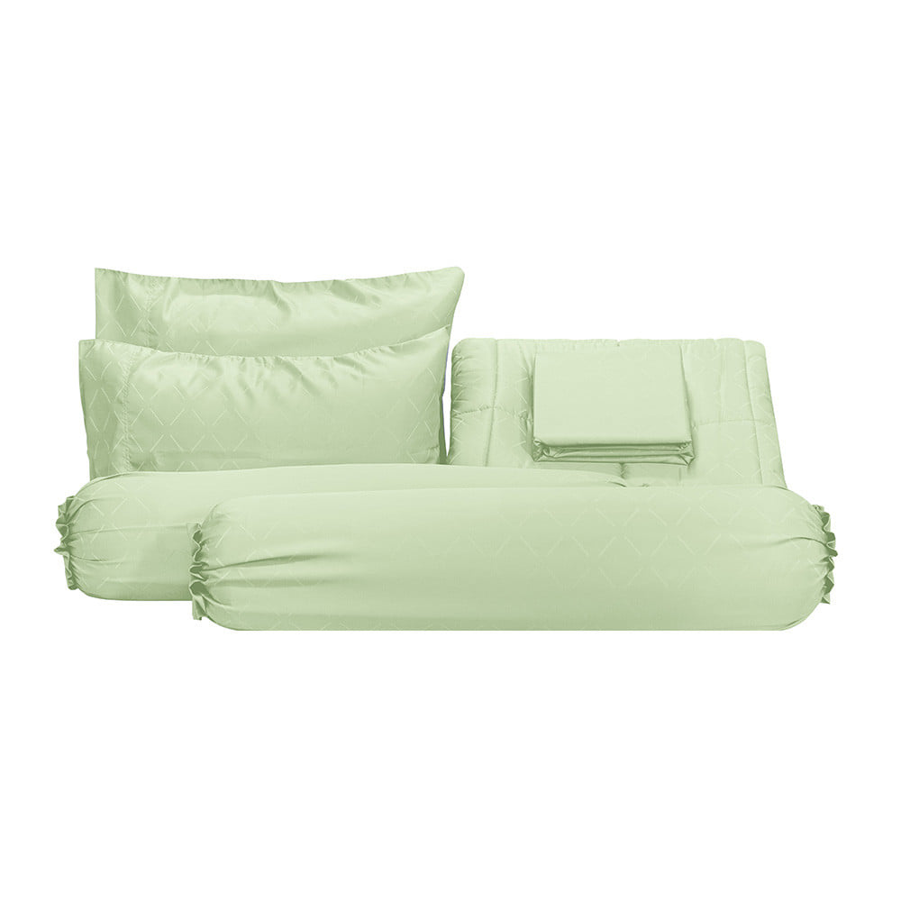 ชุดผ้าปูที่นอน 6 ฟุต (ชุด 6 ชิ้น) PICASSO TENCEL สี GREEN