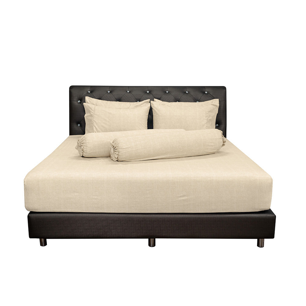 ชุดผ้าปูที่นอน 6 ฟุต (ชุด 5 ชิ้น) PICASSO CLASSIC สี BROWN