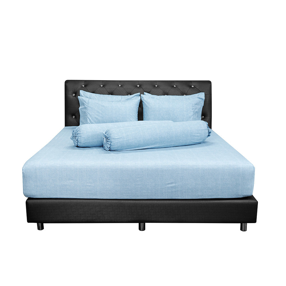 ชุดผ้าปูที่นอน 6 ฟุต (ชุด 5 ชิ้น) PICASSO CLASSIC สี BLUE