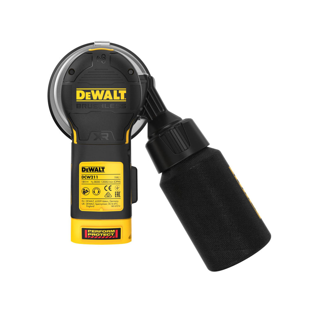 เครื่องขัดกระดาษทรายไร้สาย 5 นิ้ว DEWALT DCW211N-XJ 18 โวลต์ (สูงสุด 20 โวลต์)